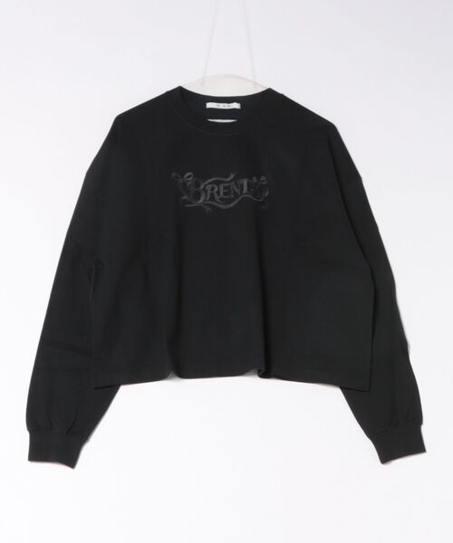 H.A.K(ハク)の「H.A.K×BRENTS ロゴリボンロンT(Tシャツ/カットソー・レディース・ブラック/ネイビー/ホワイト・FREE)」の2枚目の写真
