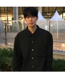 [COUTURE] ブラックデニムライク オーバーサイズ 長袖シャツ