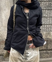 YIKAI LABORATORY（イカイラボラトリー）の「【YIKAI LABORATORY】COCOON ASYMMETRIC ZIPPER HOODIE / 【イカイラボラトリー】コクーンアシンメトリックマフラージッパーフードジャケット（パーカー）」