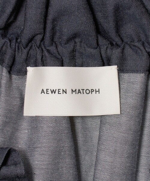 AEWEN MATOPH(イウエン マトフ)の「<AEWEN MATOPH>デニムライク ギャザー リボン ブラウス ウォッシャブル(シャツ/ブラウス・レディース・ネイビー・FREE)」の16枚目の写真