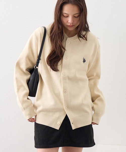 U.S. POLO ASSN.(ユーエスポロアッスン)の「【U.S. POLO ASSN./ユーエスポロアッスン】ワンポイント ダブルホースマン刺繍 スウェットライク カーディガン(カーディガン/ボレロ・メンズ・モカ/杢グレー/ブラック/アイボリー/ネイビー・L/M/LL)」の7枚目の写真