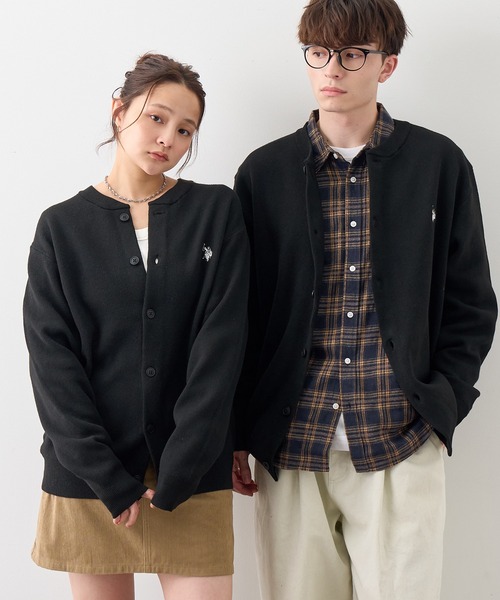 U.S. POLO ASSN.(ユーエスポロアッスン)の「【U.S. POLO ASSN./ユーエスポロアッスン】ワンポイント ダブルホースマン刺繍 スウェットライク カーディガン(カーディガン/ボレロ・メンズ・モカ/杢グレー/ブラック/アイボリー/ネイビー・L/M/LL)」の10枚目の写真