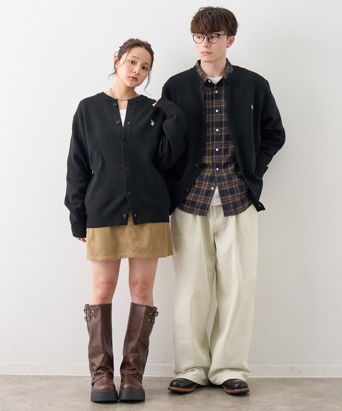 U.S. POLO ASSN.(ユーエスポロアッスン)の「【U.S. POLO ASSN./ユーエスポロアッスン】ワンポイント ダブルホースマン刺繍 スウェットライク カーディガン(カーディガン/ボレロ・メンズ・モカ/杢グレー/ブラック/アイボリー/ネイビー・L/M/LL)」の11枚目の写真