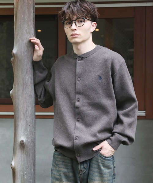 U.S. POLO ASSN.(ユーエスポロアッスン)の「【U.S. POLO ASSN./ユーエスポロアッスン】ワンポイント ダブルホースマン刺繍 スウェットライク カーディガン(カーディガン/ボレロ・メンズ・モカ/杢グレー/ブラック/アイボリー/ネイビー・L/M/LL)」の20枚目の写真