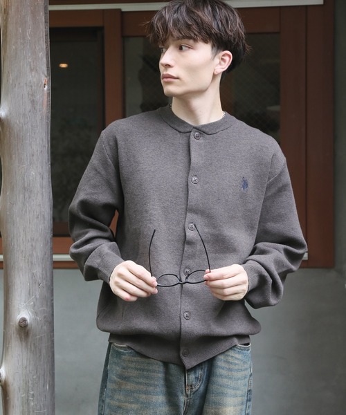 U.S. POLO ASSN.(ユーエスポロアッスン)の「【U.S. POLO ASSN./ユーエスポロアッスン】ワンポイント ダブルホースマン刺繍 スウェットライク カーディガン(カーディガン/ボレロ・メンズ・モカ/杢グレー/ブラック/アイボリー/ネイビー・L/M/LL)」の22枚目の写真