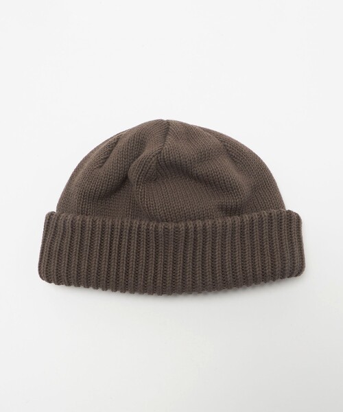 crepuscule(クレプスキュール)の「<crepuscule> C/A BEANIE/ビーニー(ニットキャップ/ビーニー・メンズ・ダークブラウン/ブラック/ネイビー・FREE)」の1枚目の写真