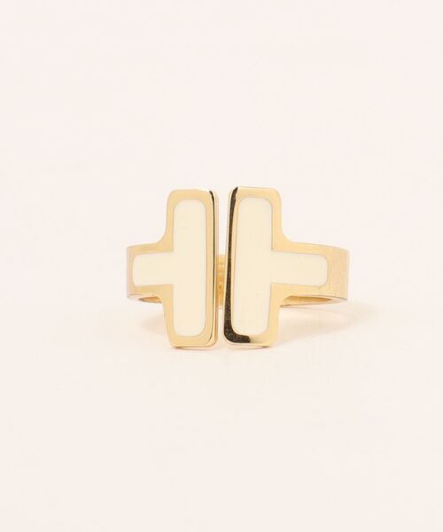 SOFFITTO(ソフィット)の「【Francesca Bianchi Design/フランチェスカビアンキデザイン】T RING(リング・レディース・ホワイト・FREE)」の1枚目の写真
