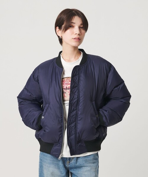 TOWNCRAFT(タウンクラフト)の「【WEB限定/別注】<TOWNCRAFT>リバーシブル MA-1 ダウンジャケット(MA-1・レディース・オリーブ/ブラック・FREE)」の7枚目の写真