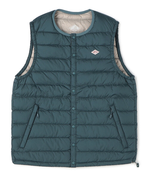 DANTON（ダントン）の「Men's Crewneck Inner Down Vest（ダウンベスト・メンズ・ブルー系その他/オフホワイト/ブラック系その他/ベージュ系その他/ブラック/グリーン系その他/オリーブ・XXL/XL/XS/S/M/L）」の7枚目の写真
