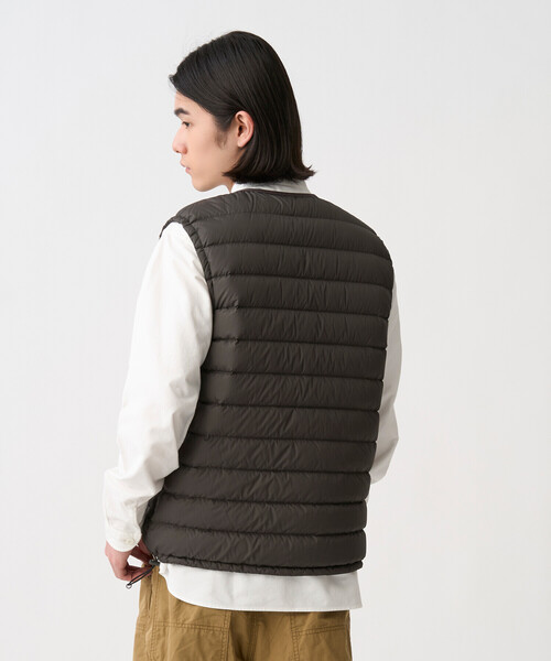 DANTON（ダントン）の「Men's Crewneck Inner Down Vest（ダウンベスト・メンズ・ブルー系その他/オフホワイト/ブラック系その他/ベージュ系その他/ブラック/グリーン系その他/オリーブ・XXL/XL/XS/S/M/L）」の15枚目の写真