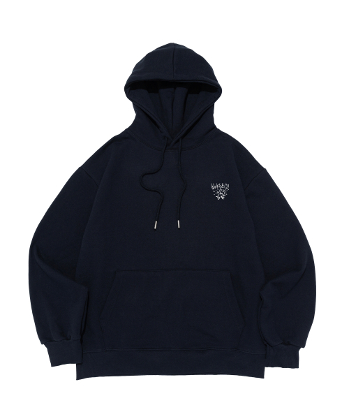 WORKS & CO.(ワークス アンド コー)の「CAMP FIREフードTシャツ(ネイビー)(パーカー・レディース・その他・M-L/S-M/L-XL/S/M/L/XL/XL-XXL)」の1枚目の写真