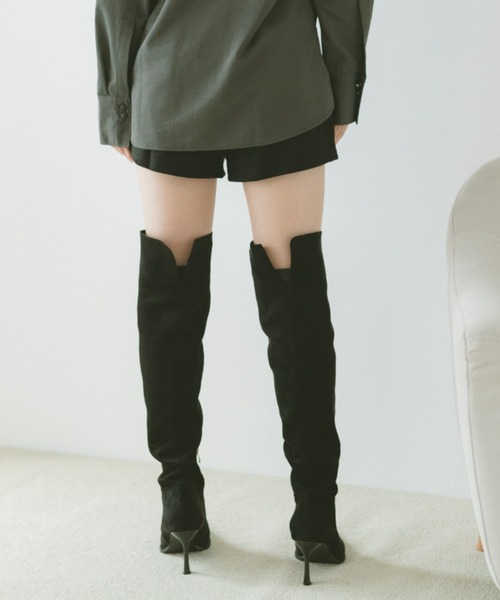 VANNIE U(ヴァニーユー)の「スエードショートパンツ(その他パンツ・レディース・ブラウン/ブラック・FREE)」の11枚目の写真