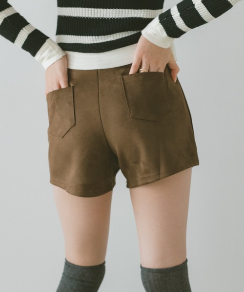 VANNIE U(ヴァニーユー)の「スエードショートパンツ(その他パンツ・レディース・ブラウン/ブラック・FREE)」の21枚目の写真
