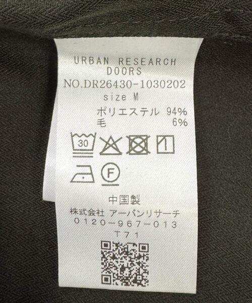 URBAN RESEARCH DOORS(アーバンリサーチドアーズ)の「ウール混ミニヘリンボーンワイドバンドシャツ(シャツ/ブラウス・メンズ・チャコールグレー/ブラウン/グリーン系その他・LARGE/MEDIUM)」の11枚目の写真