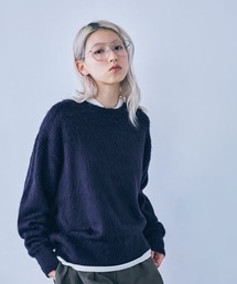 JEANASIS | アンゴラセミシャギークルーネックプルオーバー/1096072(ニット/セーター)