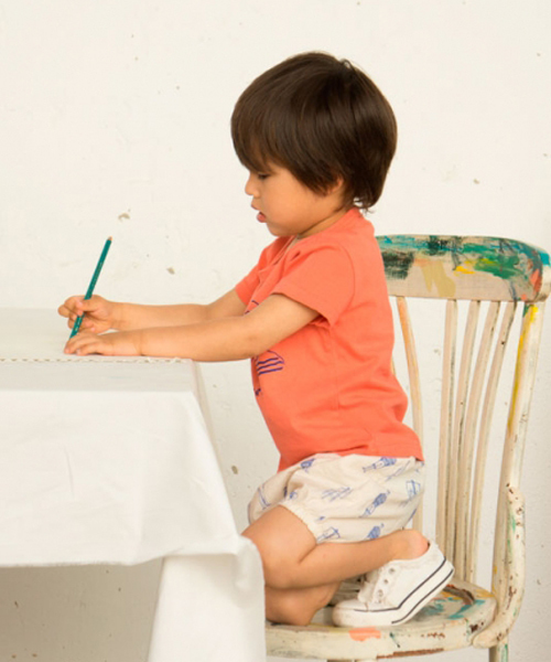 BOBO CHOSES（ボボショーズ）の「【16S/S】BOBO CHOSES[ボボ ショセス] /Baby T-shirt/ベビー用Tシャツ（Tシャツ/カットソー・キッズ・オフホワイト/レッド/オレンジ/ベージュ/グリーン・18-24MONTH/6-12MONTH/12-18MONTH）」の9枚目の写真