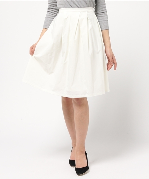 Spick & Span（スピックアンドスパン）の「WASHABLE タックスカート◆（スカート・レディース・ホワイト/グリーン/ベージュ/ネイビー・40/38/36/34）」の20枚目の写真
