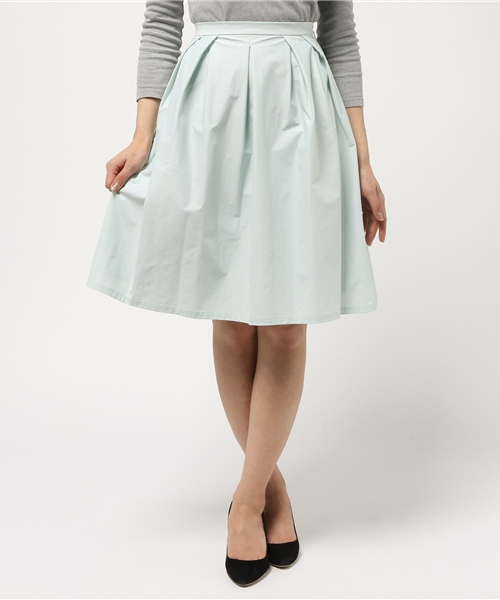 Spick & Span（スピックアンドスパン）の「WASHABLE タックスカート◆（スカート・レディース・ホワイト/グリーン/ベージュ/ネイビー・40/38/36/34）」の10枚目の写真