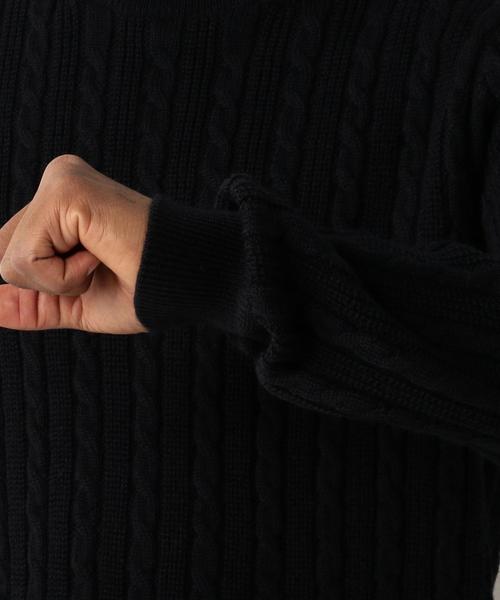 UNITED ARROWS(ユナイテッドアローズ)の「BAS ケーブル タートルネック◆(ニット/セーター・メンズ・ホワイト/ブラック/マスタード/ネイビー・LARGE/MEDIUM/SMALL/X-LARGE)」の18枚目の写真