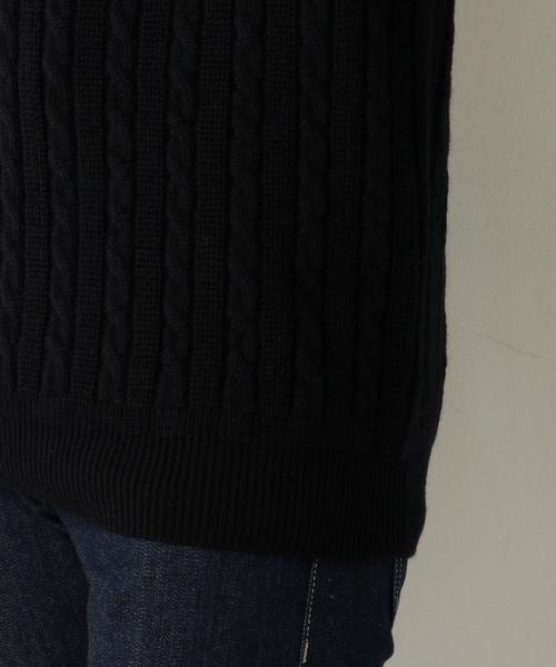 UNITED ARROWS(ユナイテッドアローズ)の「BAS ケーブル タートルネック◆(ニット/セーター・メンズ・ホワイト/ブラック/マスタード/ネイビー・LARGE/MEDIUM/SMALL/X-LARGE)」の19枚目の写真