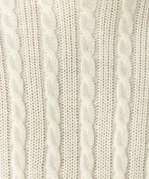 UNITED ARROWS(ユナイテッドアローズ)の「BAS ケーブル タートルネック◆(ニット/セーター・メンズ・ホワイト/ブラック/マスタード/ネイビー・LARGE/MEDIUM/SMALL/X-LARGE)」の12枚目の写真