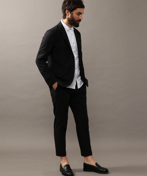 BEAUTY&YOUTH UNITED ARROWS(ビューティーアンドユースユナイテッドアローズ)の「BY ∴ TR ストレッチ ノープリーツ アンクルパンツ ◆(スラックス・メンズ・ブラック/ダークグレー/ネイビー・X-LARGE/LARGE/MEDIUM/SMALL)」の9枚目の写真