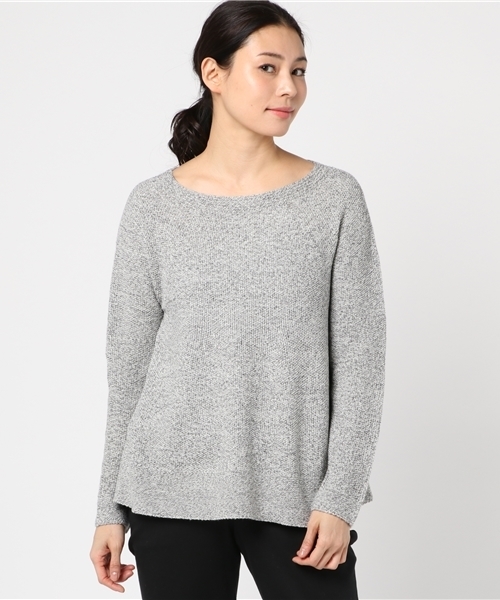 22 OCTOBRE（ヴァンドゥ－オクトーブル）の「カラーニット（ニット/セーター・レディース・ホワイト/イエロー/グレー/ブルー・2）」の3枚目の写真