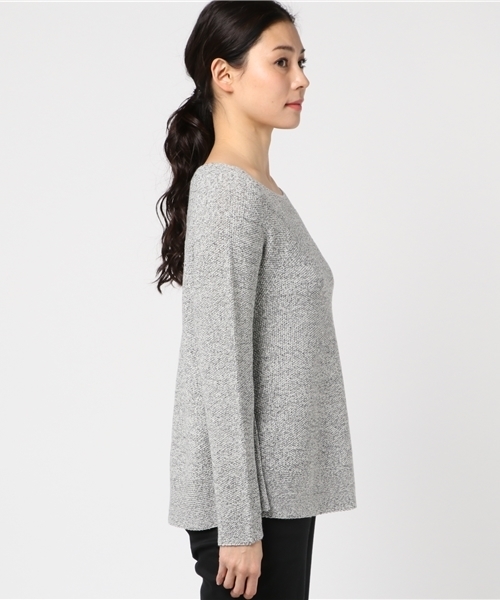 22 OCTOBRE（ヴァンドゥ－オクトーブル）の「カラーニット（ニット/セーター・レディース・ホワイト/イエロー/グレー/ブルー・2）」の6枚目の写真