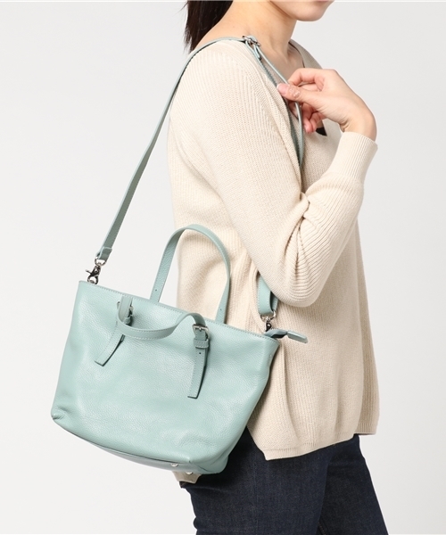 BEAU'RE SECOND(ビュレセカンド)の「【Beau're Second】カウレザー2WAYトートバッグ/BS-1903(トートバッグ・レディース・グレー/サックスブルー/イエロー・FREE)」の13枚目の写真