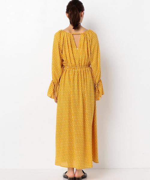 Another Edition（アナザーエディション）の「ドットジョーゼットワンピース ◆（ワンピース・レディース・ブラック/イエロー・FREE）」の3枚目の写真