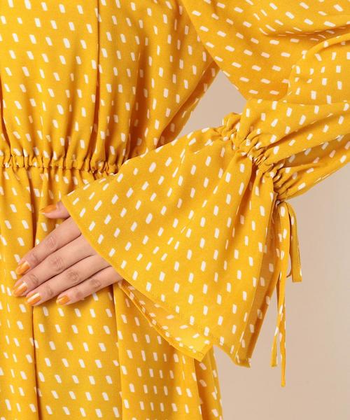 Another Edition（アナザーエディション）の「ドットジョーゼットワンピース ◆（ワンピース・レディース・ブラック/イエロー・FREE）」の10枚目の写真