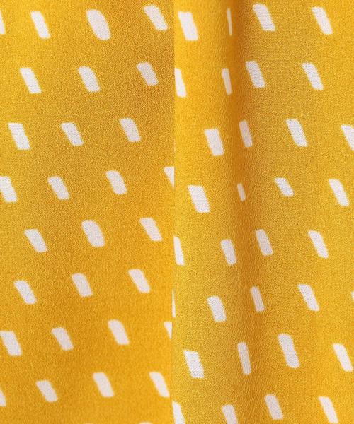Another Edition（アナザーエディション）の「ドットジョーゼットワンピース ◆（ワンピース・レディース・ブラック/イエロー・FREE）」の12枚目の写真