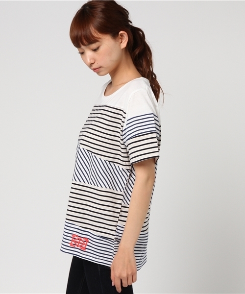 チチカカ（チチカカ）の「ボーダーパッチ　Ｔシャツ（Tシャツ/カットソー・レディース・その他1/その他2・LARGE/MEDIUM）」の4枚目の写真