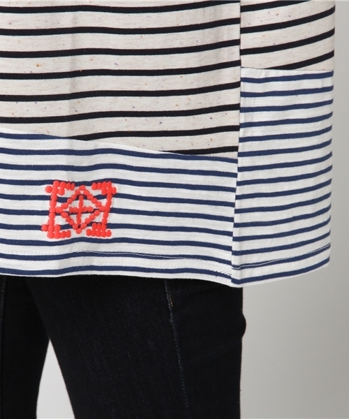 チチカカ（チチカカ）の「ボーダーパッチ　Ｔシャツ（Tシャツ/カットソー・レディース・その他1/その他2・LARGE/MEDIUM）」の7枚目の写真