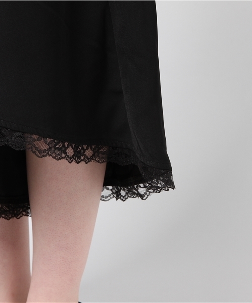 axes femme（アクシーズファム）の「チューリップヘムワイドパンツ（その他パンツ・レディース・キナリ/ピンク系その他/ブラック・MEDIUM）」の11枚目の写真
