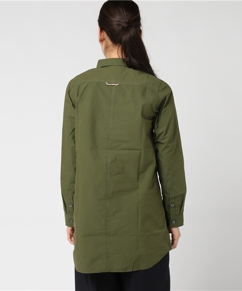 AIGLE（エーグル）の「W コーデュラチュニックシャツ長袖（シャツ/ブラウス・レディース・インディゴブルー/カーキ・38/36/40）」の3枚目の写真