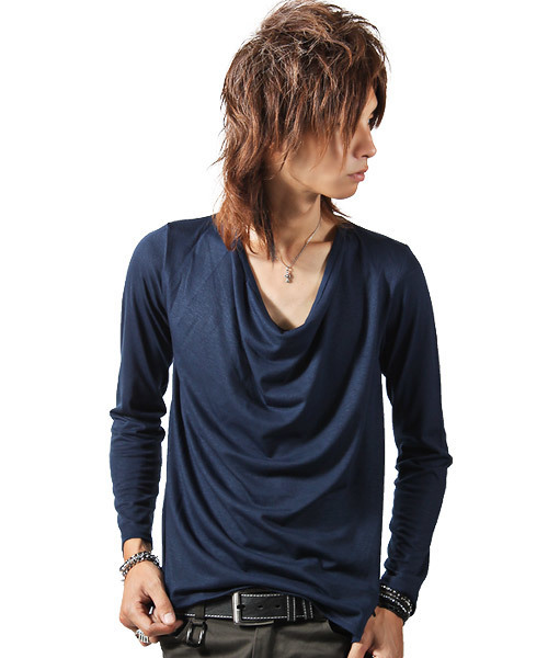 セール】ドレープ無地ロンT（Tシャツ/カットソー）｜LUXSTYLE