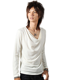 ドレープ無地ロンＴ