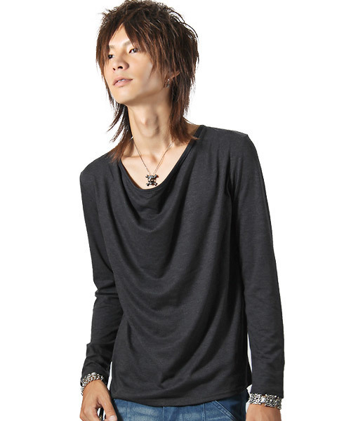 セール】ドレープ無地ロンT（Tシャツ/カットソー）｜LUXSTYLE