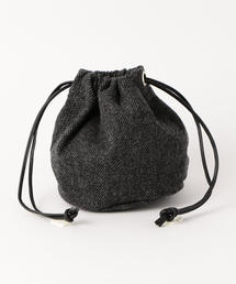 green label relaxing | SC GLR  ポーチ / 巾着バッグ（ウールリッチウーレンミルズ生地使用）◆(クラッチバッグ)