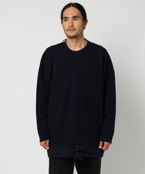 CABANE de ZUCCa（カバンドズッカ）の「ワッフルジャージィー（Tシャツ/カットソー・メンズ・カーキ/ライトグレー/ネイビー・M size）」の7枚目の写真