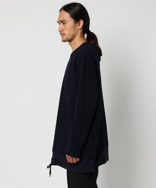 CABANE de ZUCCa（カバンドズッカ）の「ワッフルジャージィー（Tシャツ/カットソー・メンズ・カーキ/ライトグレー/ネイビー・M size）」の4枚目の写真