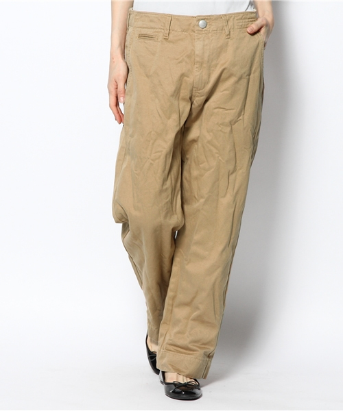 JOURNAL STANDARD relume(ジャーナルスタンダード レリューム)の「32/2 チノクロス BASIC 9ブタケパンツ(スラックス・レディース・ホワイト/ベージュ・40/36/38/34)」の1枚目の写真