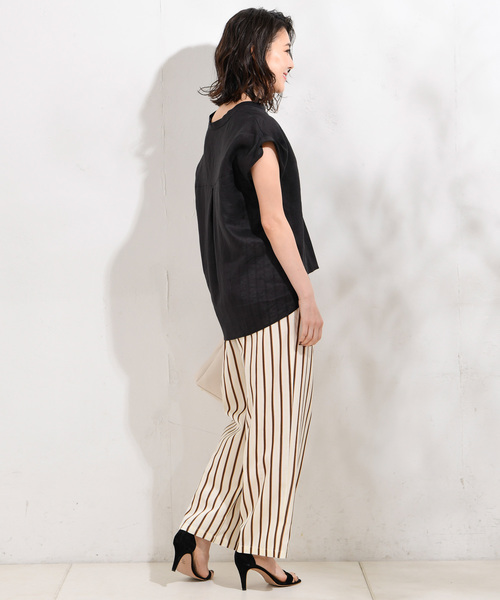 RIVE DROITE（リヴドロワ）の「【洗える】リネンスキッパーシャツ（シャツ/ブラウス・レディース・ホワイト/ブラック/オレンジ/ベージュ/カーキ・FREE）」の17枚目の写真