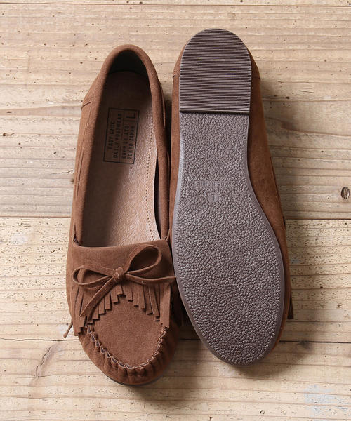 coen（コーエン）の「【2018FW新作】ベーシックモカシン（モカシン/デッキシューズ・レディース・モカ/イエロー/レッド/ブラック・LARGE/MEDIUM/SMALL）」の15枚目の写真