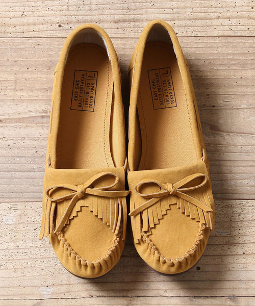 coen（コーエン）の「【2018FW新作】ベーシックモカシン（モカシン/デッキシューズ・レディース・モカ/イエロー/レッド/ブラック・LARGE/MEDIUM/SMALL）」の14枚目の写真