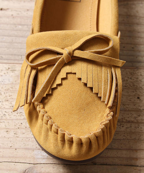 coen（コーエン）の「【2018FW新作】ベーシックモカシン（モカシン/デッキシューズ・レディース・モカ/イエロー/レッド/ブラック・LARGE/MEDIUM/SMALL）」の12枚目の写真