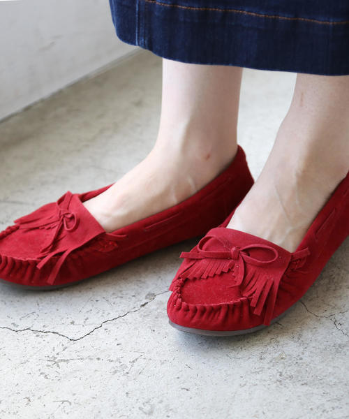 coen（コーエン）の「【2018FW新作】ベーシックモカシン（モカシン/デッキシューズ・レディース・モカ/イエロー/レッド/ブラック・LARGE/MEDIUM/SMALL）」の9枚目の写真