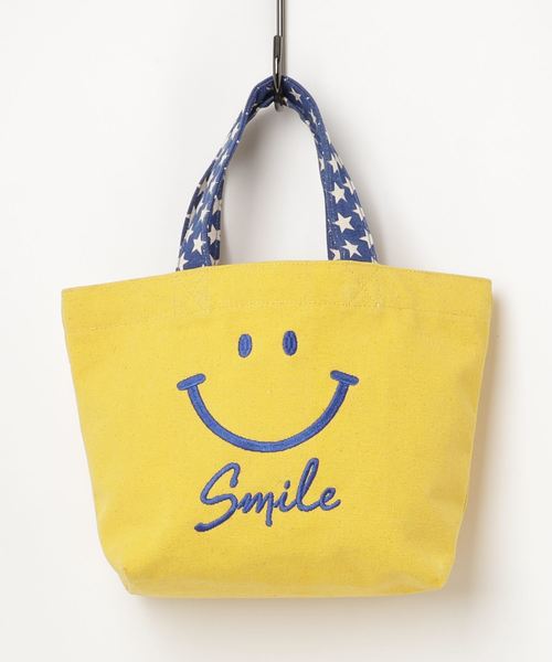 SESTO（セスト）の「tc19ss/刺繍スマイルバック トートバック（トートバッグ・レディース・イエロー/ネイビー/アイボリー/グレー/レッド系その他/イエロー系その他・ONESIZE）」の14枚目の写真