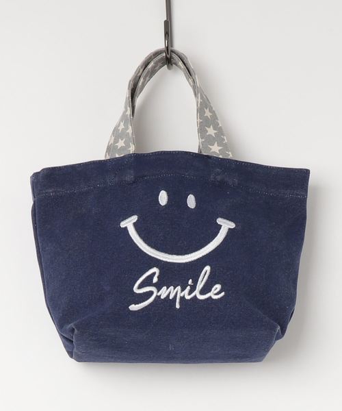 SESTO（セスト）の「tc19ss/刺繍スマイルバック トートバック（トートバッグ・レディース・イエロー/ネイビー/アイボリー/グレー/レッド系その他/イエロー系その他・ONESIZE）」の8枚目の写真